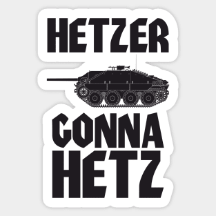 Hetzer Gonna Hetz Jagdpanzer 38 black version Sticker